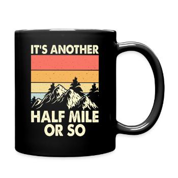 Hiking Hiker Mountaineer Gift - Full Colour Mug - black - Right