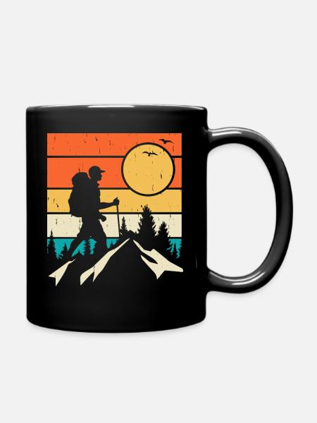 Randonnée rétro - Mug uni - noir