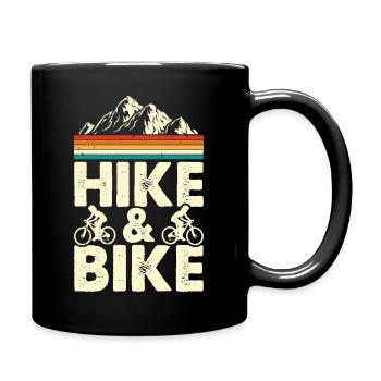 Hike And Bike - Full Colour Mug - black - Right