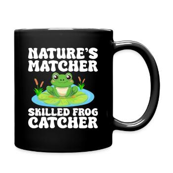 Frog Catcher Nature´s Matcher Skilled Catcher Frog - Tasse einfarbig - Schwarz - Rechts