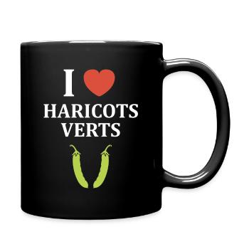 French bean - Full Colour Mug - black - Right