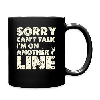 Autre ligne – Chemise Line-Pun - Mug uni - noir - Droite