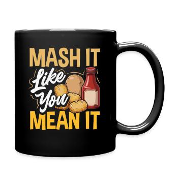 Taters Over Haters Kartoffel - Tasse einfarbig - Schwarz - Rechts