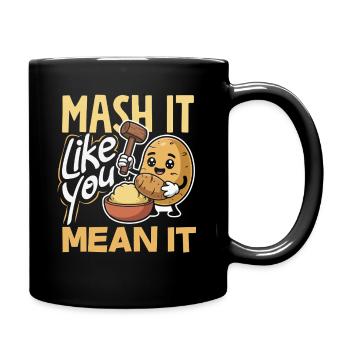 Taters Over Haters Kartoffel - Tasse einfarbig - Schwarz - Rechts