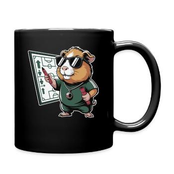 Coach de hamsters avec emploi du temps - Mug uni - noir - Droite