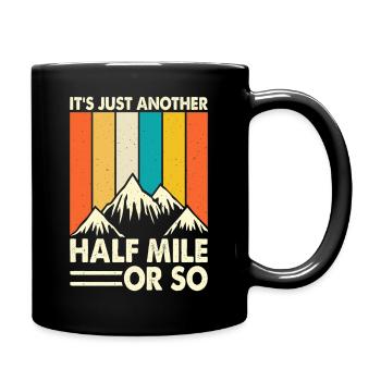 Hiking Hiker Mountaineer Gift - Full Colour Mug - black - Right