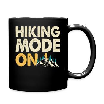 Hiking Hiker Mountaineer Gift - Full Colour Mug - black - Right