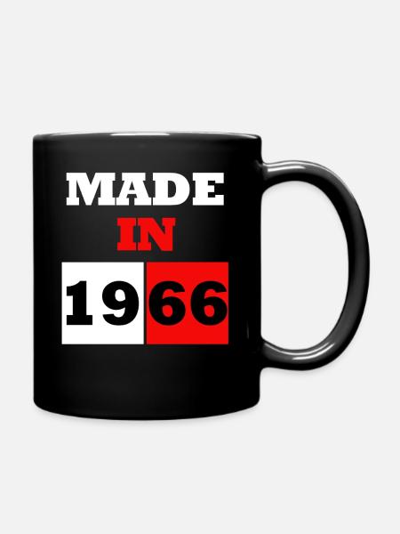 Hergestellt im Jahr 1966 Jubiläum - Tasse einfarbig - Schwarz
