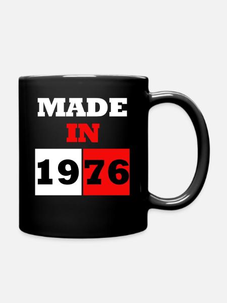 Fabriqué en 1976 Anniversaire - Mug uni - noir