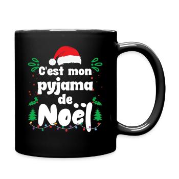 Weihnachten Pyjamas Geschenkidee Humor Original Weihnachten - Tasse einfarbig - Schwarz - Rechts