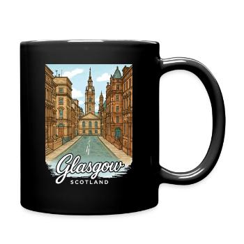 Glasgow Scotland - Full Colour Mug - black - Right