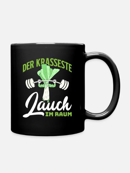 Weightlifters THE CRAZIEST LEEKS IN THE GYM Funny - Full Colour Mug - black