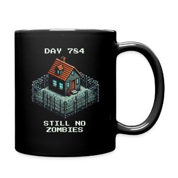 Tag 784 | Noch immer keine Zombies - Tasse einfarbig - Schwarz - Rechts