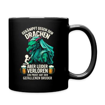 Lutte contre le dragon JGA Beer Shirt - Mug uni - noir - Droite
