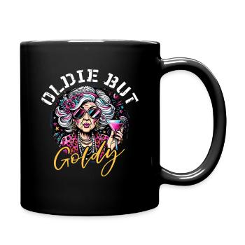 Oldie But Goldy Strong And Stylish - Full Colour Mug - black - Right