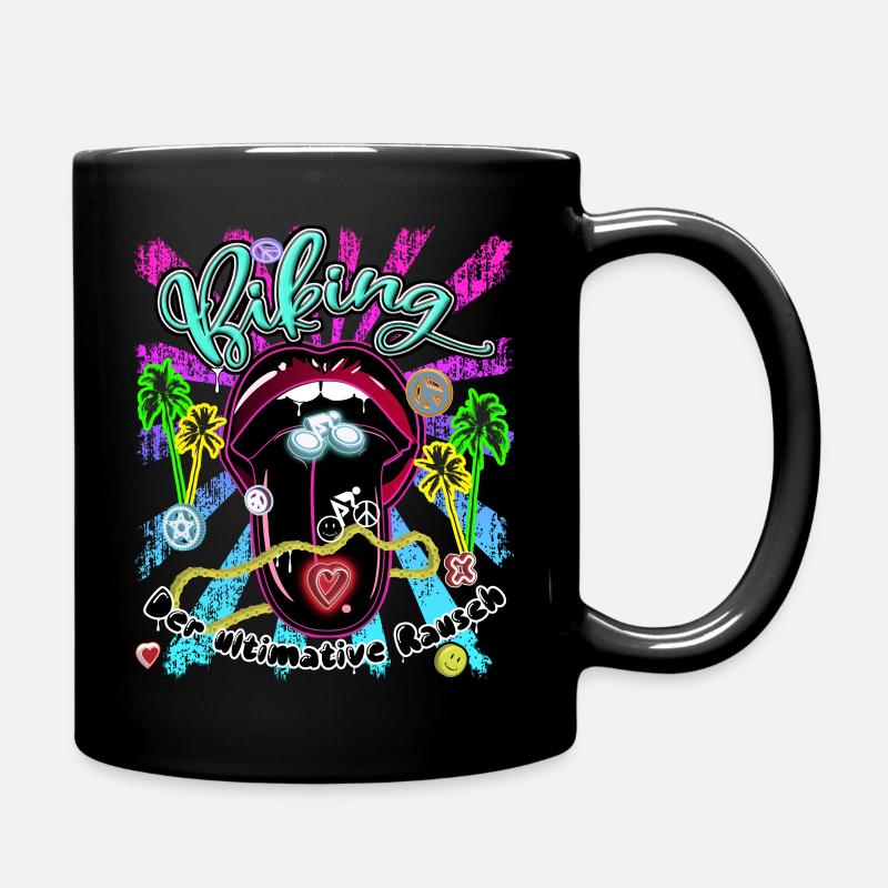Biking - Full Colour Mug - black