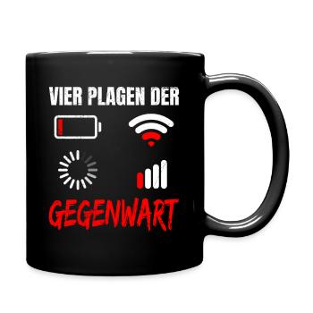 Science Coder FOUR PLAGUES OF THE PRESENT FUNNY - Full Colour Mug - black - Right
