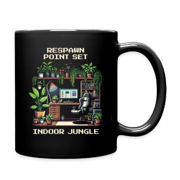 Ensemble de points de réapparition | Configuration de la jungle urbaine - Mug uni - noir - Droite