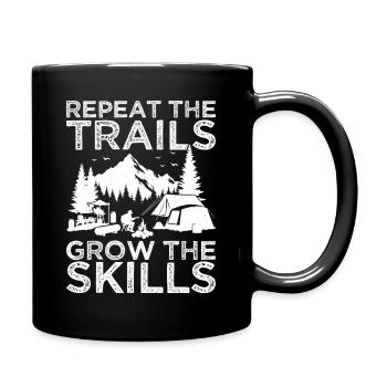scout garçons Scouting Repeat The Trails Scout - Mug uni - noir - Droite