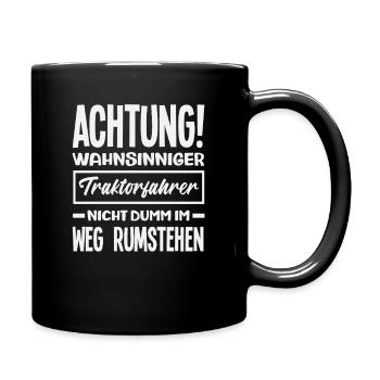 Conducteur de tracteur Tracteur agricole drôle - Mug uni - noir - Droite