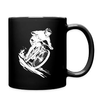 Mountainbike Biker Art Cycling - Full Colour Mug - black - Right