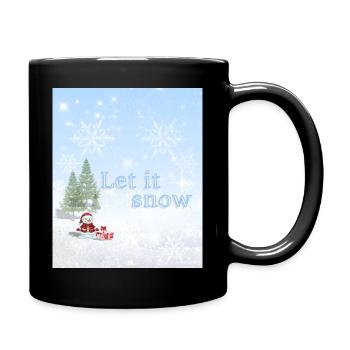 Let It Snow – Magischer Winter | Christmas Wonderl - Tasse einfarbig - Schwarz - Rechts