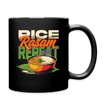 Tamil Tamilisch Sri Lanka Rice Rasam Repeat - Tasse einfarbig - Schwarz - Rechts