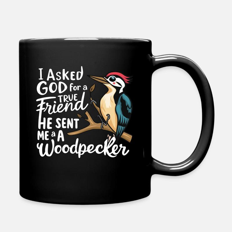 Bird Lover Design - Full Colour Mug - black