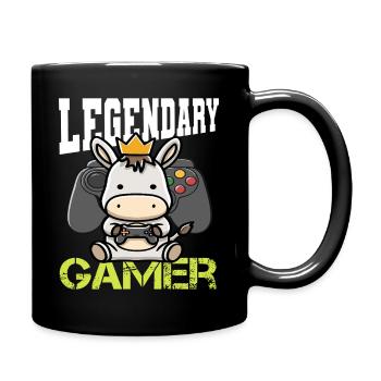 Gamer Donkey - Full Colour Mug - black - Right