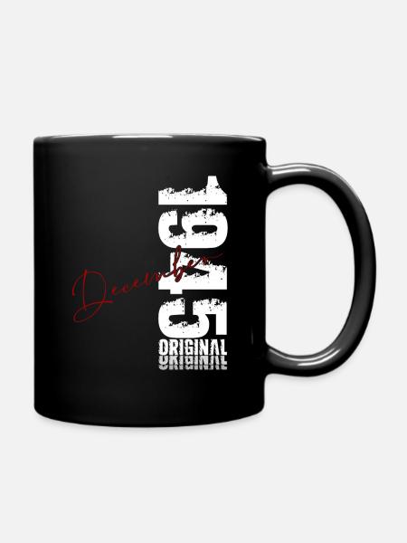 18. Geburtstag Original Dezember Jahrgang 1945 - Tasse einfarbig - Schwarz