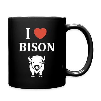 Bison - Tasse einfarbig - Schwarz - Rechts