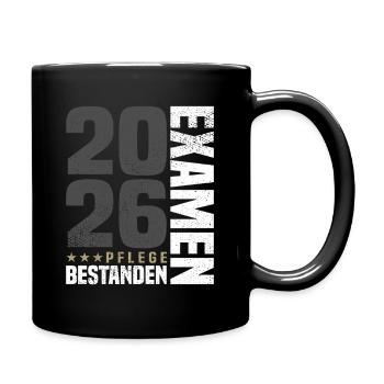 Nursing exam passed - Full Colour Mug - black - Right