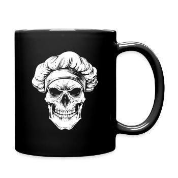 Kochskull Gothic Küchenkunst - Tasse einfarbig - Schwarz - Rechts