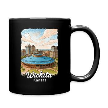 Wichita Kansas - Tasse einfarbig - Schwarz - Rechts