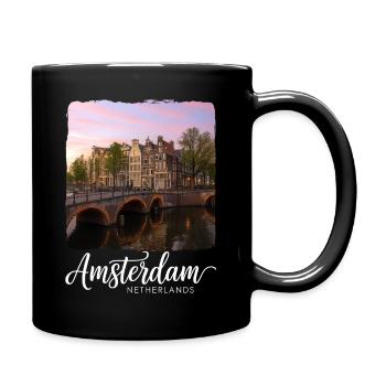 Amsterdam - Tasse einfarbig - Schwarz - Rechts