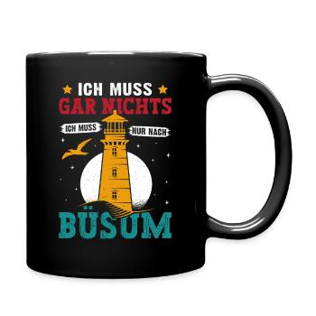 Vacances à la mer du Nord N’A PAS BESOIN D’ALLER À BÜSUM - Mug uni - noir - Droite