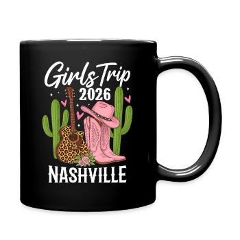 Girls Trip Nashville 2026 - Tasse einfarbig - Schwarz - Rechts