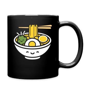 Ramen - Tasse einfarbig - Schwarz - Rechts