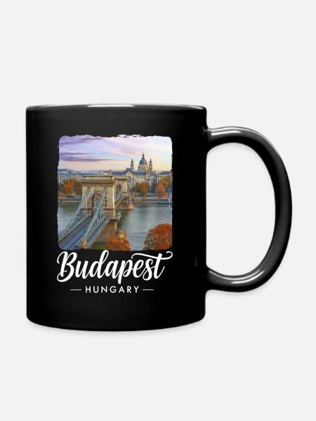 Budapest Ungarn - Tasse einfarbig - Schwarz