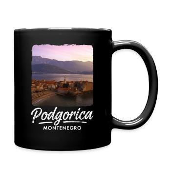 Podgorica Montenegro - Full Colour Mug - black - Right