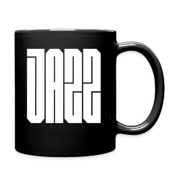 Typographie du bloc jazz - Mug uni - noir - Droite