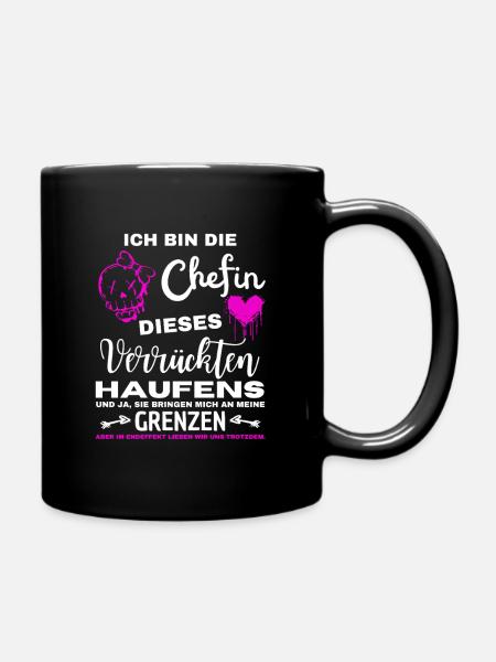 Je suis le patron de cette bande de fous - Mug uni - noir