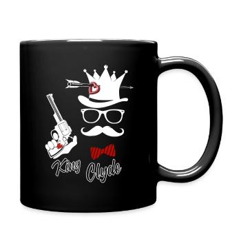 verliebt - Tasse einfarbig - Schwarz - Rechts