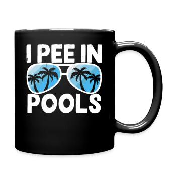 Schwimmen Wassersport Schwimmer Geschenke - Tasse einfarbig - Schwarz - Rechts