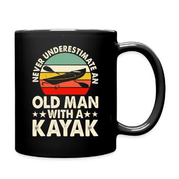 Kayak Kayaker Gifts Water Sports Outfits - Full Colour Mug - black - Right
