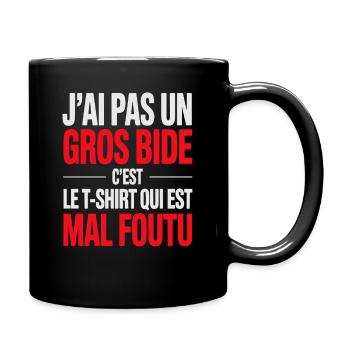 I don't have a big funny design blunder - Full Colour Mug - black - Right