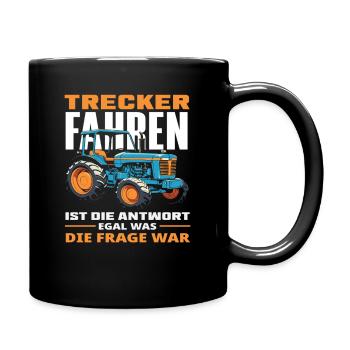 Tractor Driver Tractor Lover Funny Farm - Full Colour Mug - black - Right