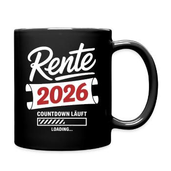 Pension 2026 countdown is on - Full Colour Mug - black - Right