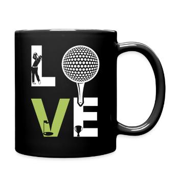 Golf - Tasse einfarbig - Schwarz - Rechts