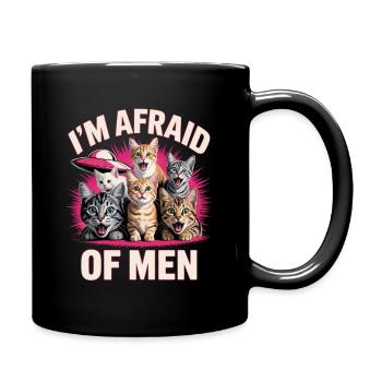 J’ai peur des hommes inportable Bootleg - Mug uni - noir - Droite
